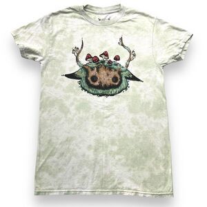 Guild Of Calamity Forest Head Green Wash T-Shirt By Stephanie Bayles Size S